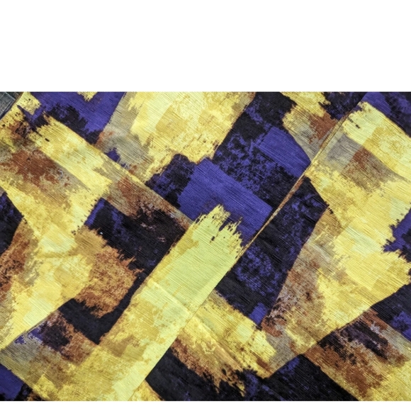 Coldwater Creek Shacket Womens Size 12 Purple & Gold Textured 3/4 Sleeves Button - Picture 16 of 16